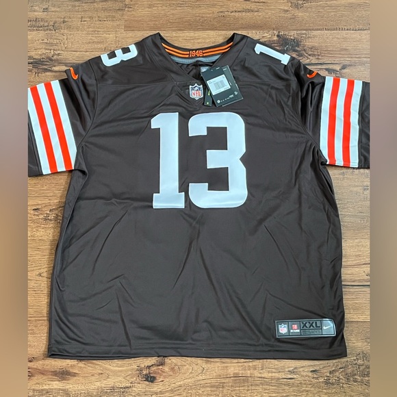 Nike Cleveland Browns Odell Beckham Stitched Jersey Brown size us mens XL & XXL - Picture 10 of 16